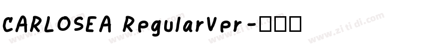 CARLOSEA RegularVer字体转换